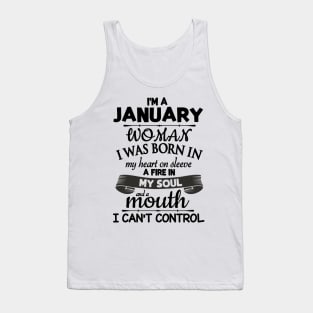 I'm A January Woman Happy Birthday To Me You Mommy Daughter Tank Top